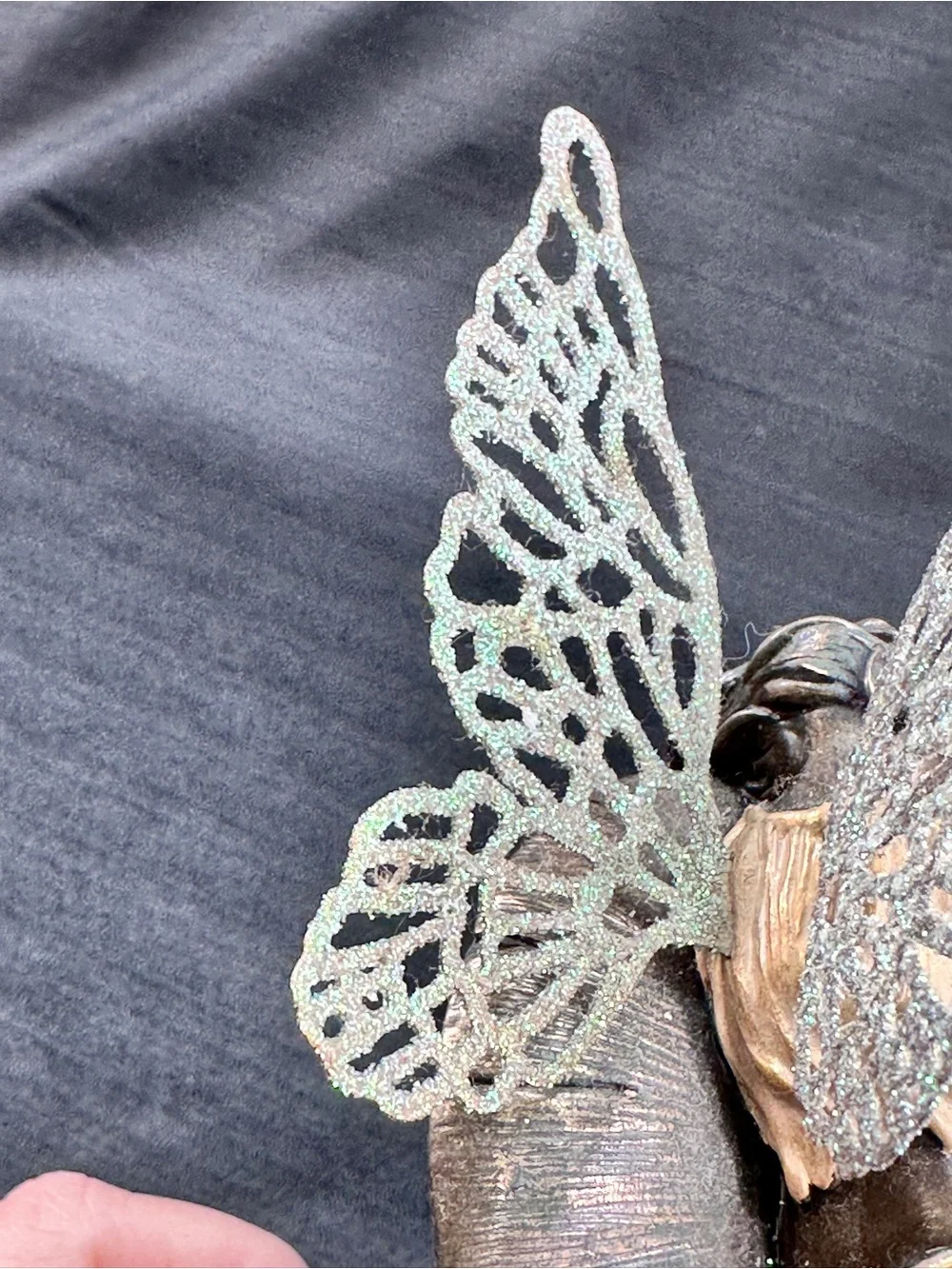 Genesis Fine Arts Little Fairie Sleeping Hand Painted Cold-Cast Bronze Figurine